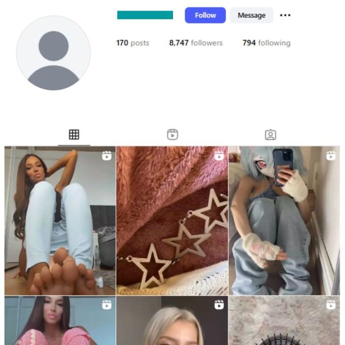 8K Girls Babes Instagram Account for sale