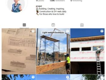 130K Construction Real Estate Instagram Account for sale