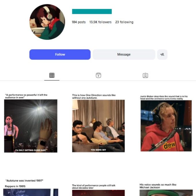 13K Songs Music Instagram Account for sale