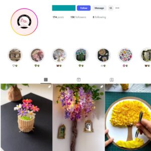 15K Flower Art Instagram Account for Sale
