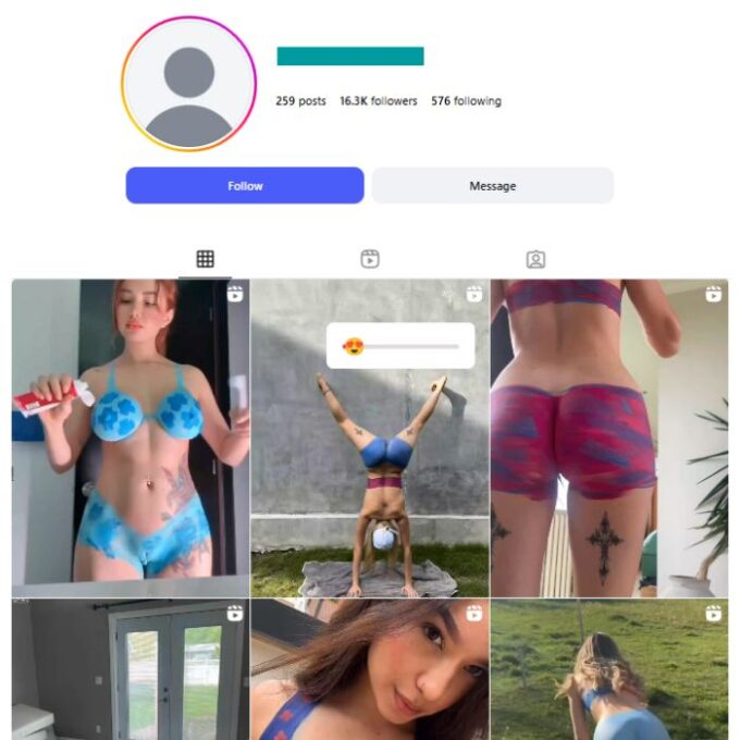 16K Adult Models Instagram Account for sale