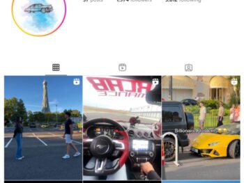 1K Exotic Cars Instagram Account for sale
