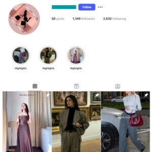 1K Fashion Style Instagram Account for sale