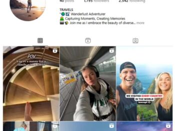 1K Travel Adventure Instagram Account for sale