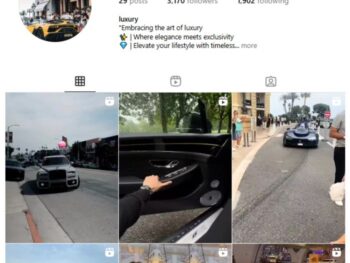 3K Ultra Rich Lifestyle Instagram Account for sale