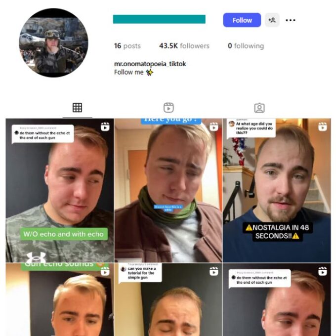40K Star Wars Sounds Impression Instagram Account for sale