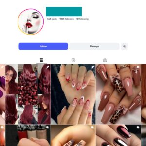 100K Nails Makeup Instagram Account for Sale