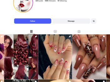 100K Nails Makeup Instagram Account for Sale