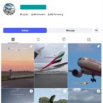 1K Airliners Flights Instagram Account for sale
