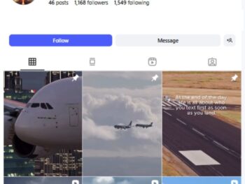 1K Aviation Aerospace Instagram Account for sale