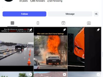 1K High End Cars Instagram Account for sale