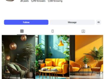 1K Minimalistic Interior Design Instagram Account for sale