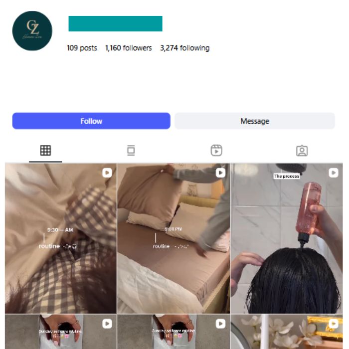 1K Morning Routine Products Instagram Account for sale