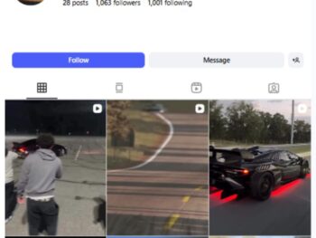 1K Super Cars Instagram Account for sale