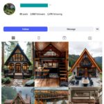 2K A-frame Tiny Houses Instagram Account for sale