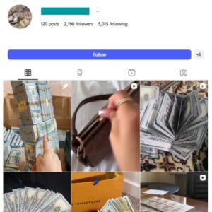 2K Cash Money Instagram Account for sale