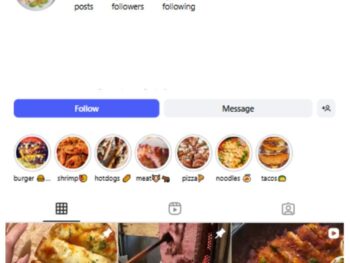 2K Food Pizzas Instagram Account for sale
