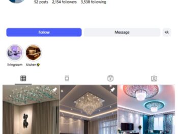 2K Luxury Home Interior Instagram Account for sale
