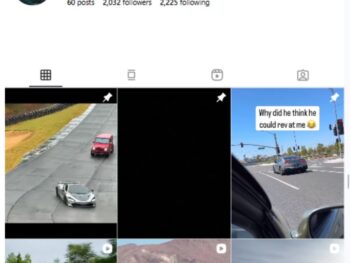 2K Sports Cars Instagram Account for sale