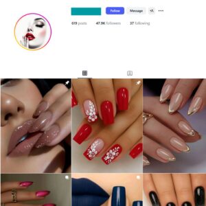 45K Nails Makeup Instagram Account for Sale