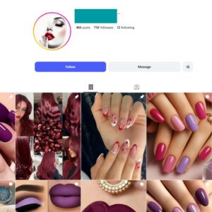 70K Nails Makeup Instagram Account for Sale