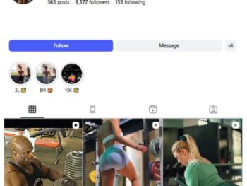 9K Health Fitness Gym Instagram Account for sale