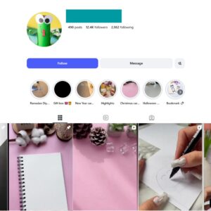 12K Paper Art Creativity Instagram Account for Sale