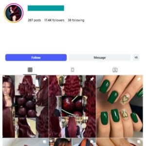 17K Nail Polish Makeup Instagram Account for sale