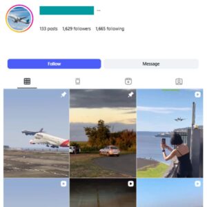 2K Airliners Flights Instagram Account for sale