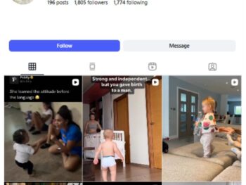 1K Baby Parenting Instagram Account for sale