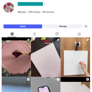 1K DIY Papercraft Instagram Account for sale