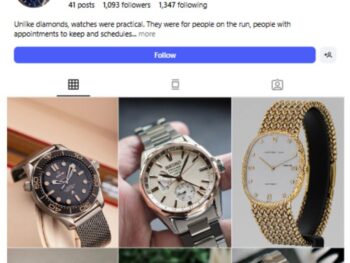 1K High End Watches Instagram Account for sale