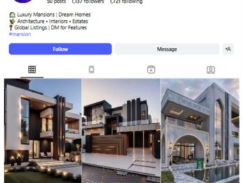1K Real Estate Mansions Instagram Account for sale