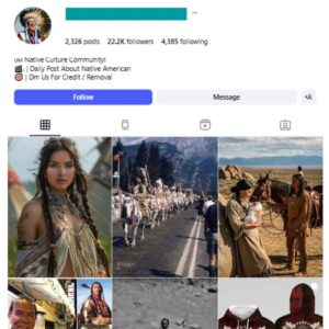 20K Native Indigenous Culture Instagram Account for sale