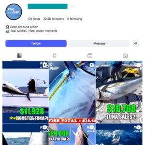 22K Fishing Sea Creatures Instagram Account for sale