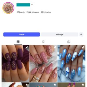 25K Makeup Nails Instagram Account for sale