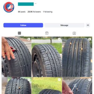 28K Car Tire Repair Instagram Account for sale