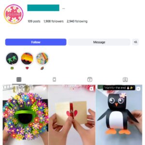 2K Art & Crafts Instagram Account for sale
