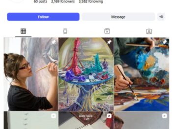 2K Canvas Paintings Instagram Account for sale