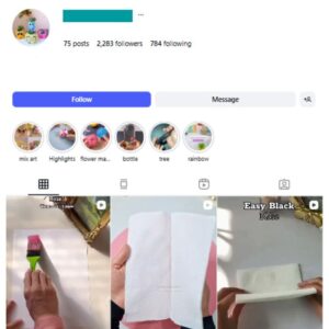 2K DIY Art Instagram Account for sale