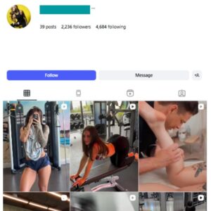 2K Hot Girls Fitness Instagram Account for sale