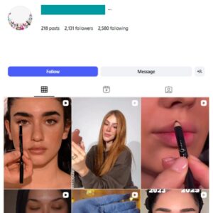2K Makeup Beauty Instagram Account for sale
