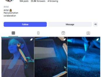 35K Glass Art Instagram Account for sale