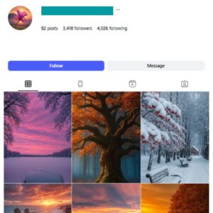 3K Scenic Nature Instagram Account for sale