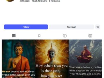 40K Buddha Quotes Instagram Account for sale