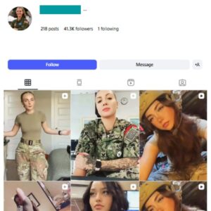 40K Military Babes Instagram Account for sale
