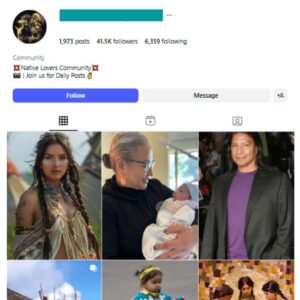 40K Native American Culture Instagram Account for sale