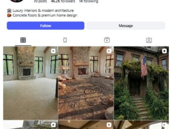 45K Luxury Interior Design Instagram Account for sale