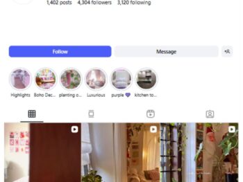 4K Home Interior Decor Instagram Account for sale