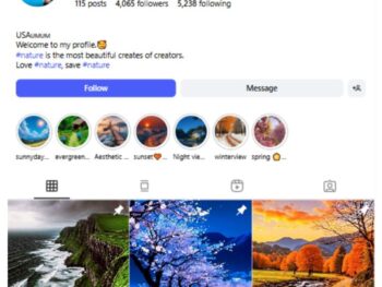 4K Nature Landscapes Instagram Account for sale
